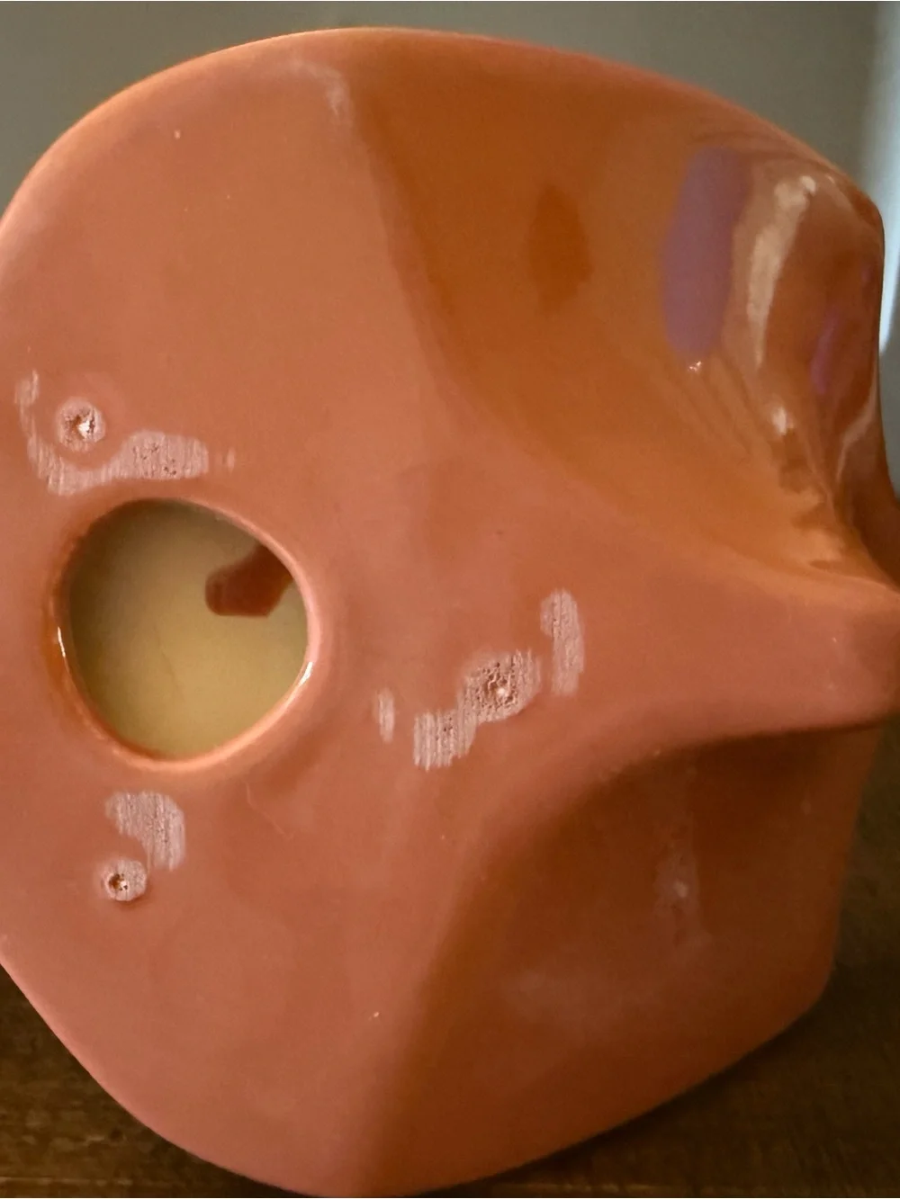 Vintage Nova Designs Fine Ceramic Terracotta color Swan Towel holder.